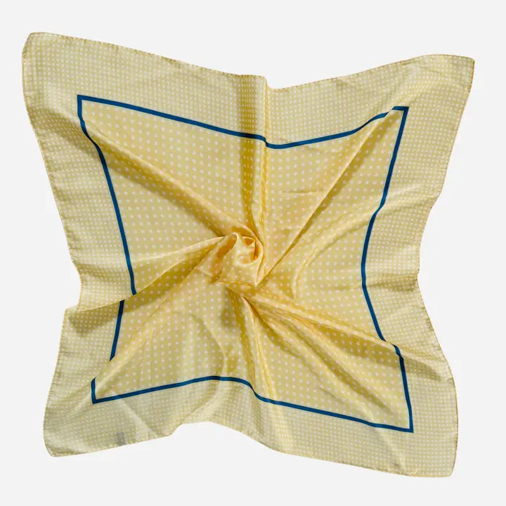 Scarf | Polka Dot Print | Yellow