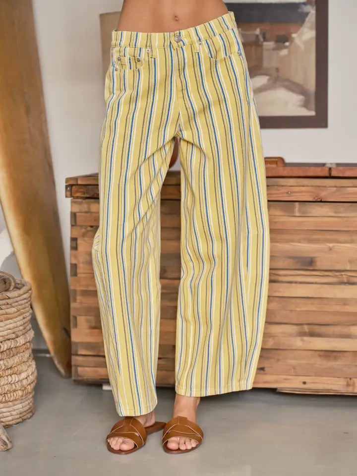 The Color Stripe Barrel Pant