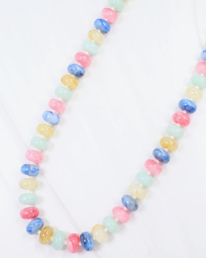 Reno Marble Beaded Necklace Multi
