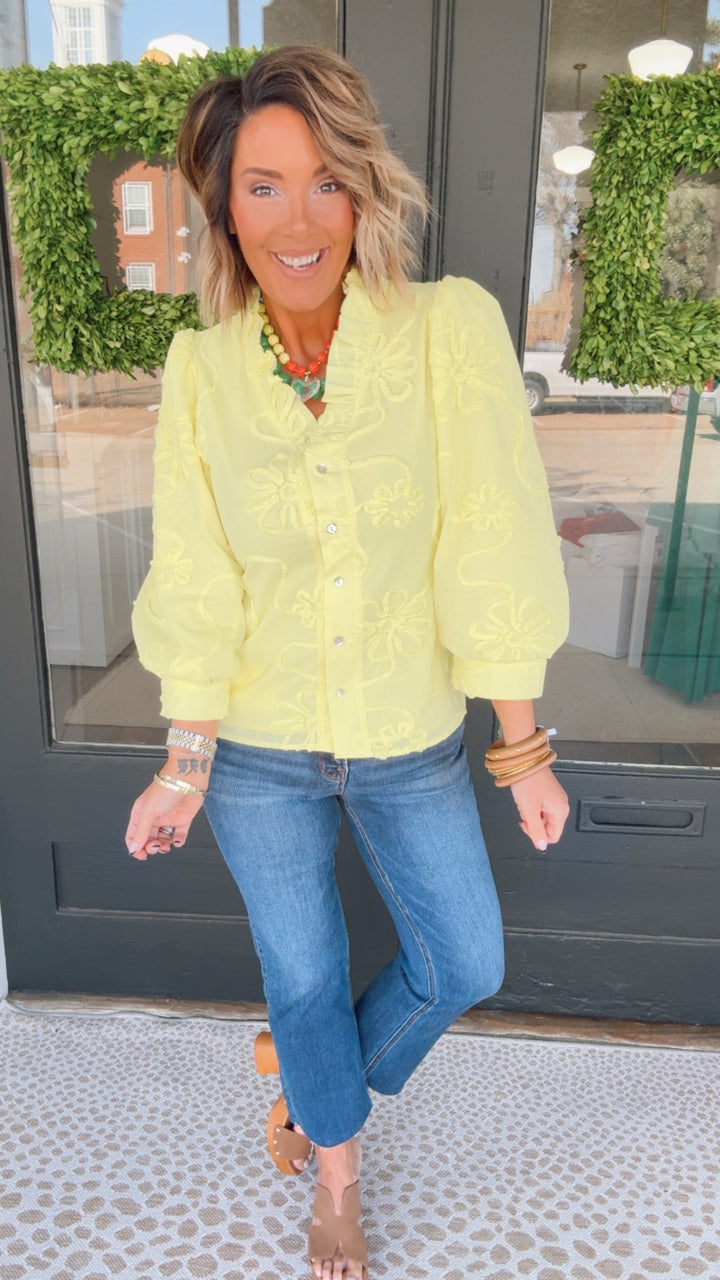 The Sunlit Petal Top