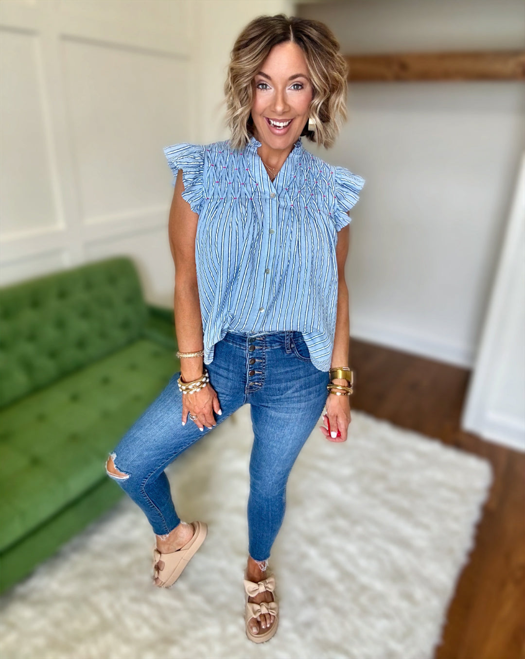 Hand knotted Chelsey Top