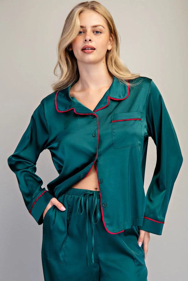 Classic Satin Pajama Set