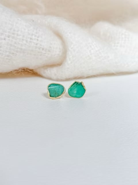 Easton Elle Irregular Green Stud
