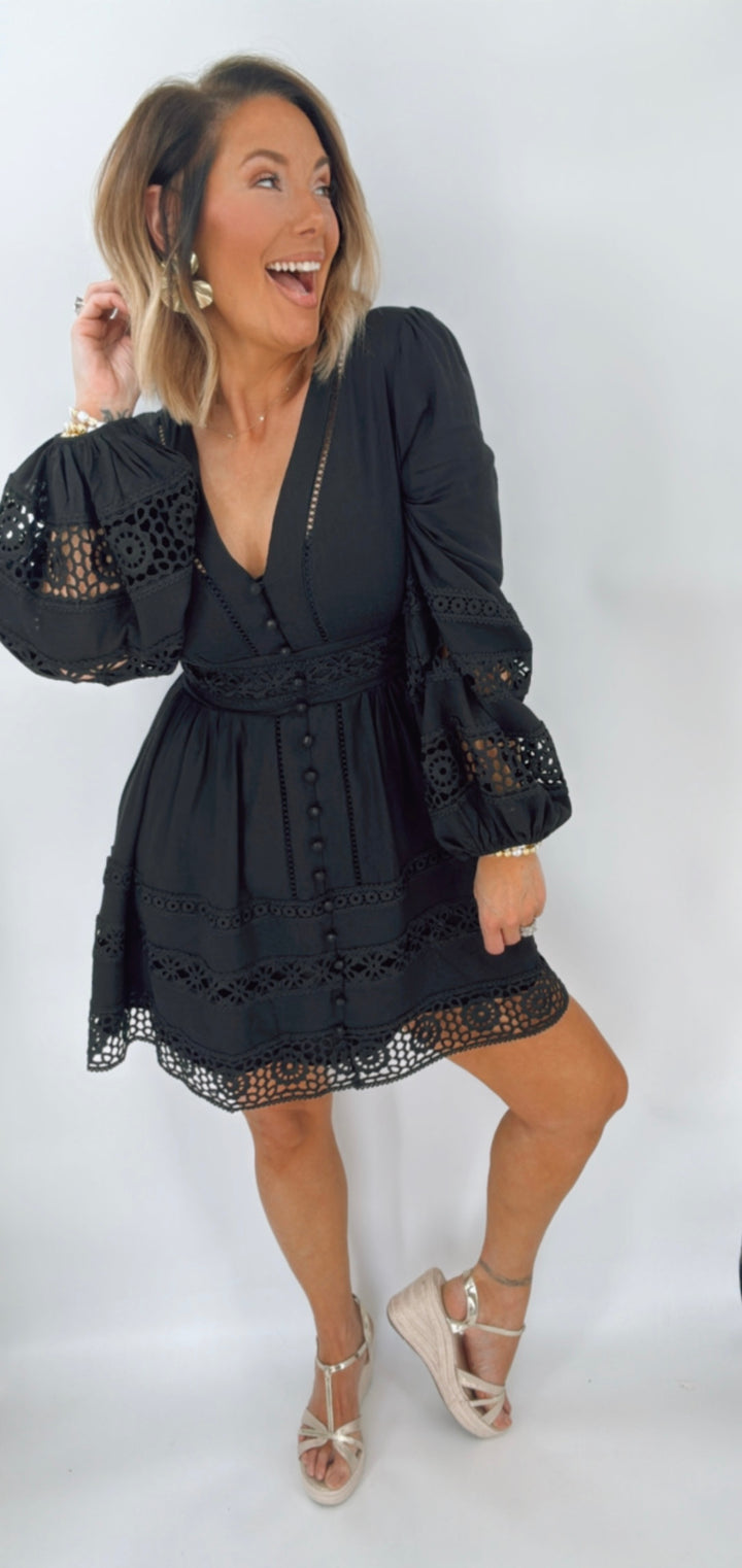 The Eyelet Detail Dress