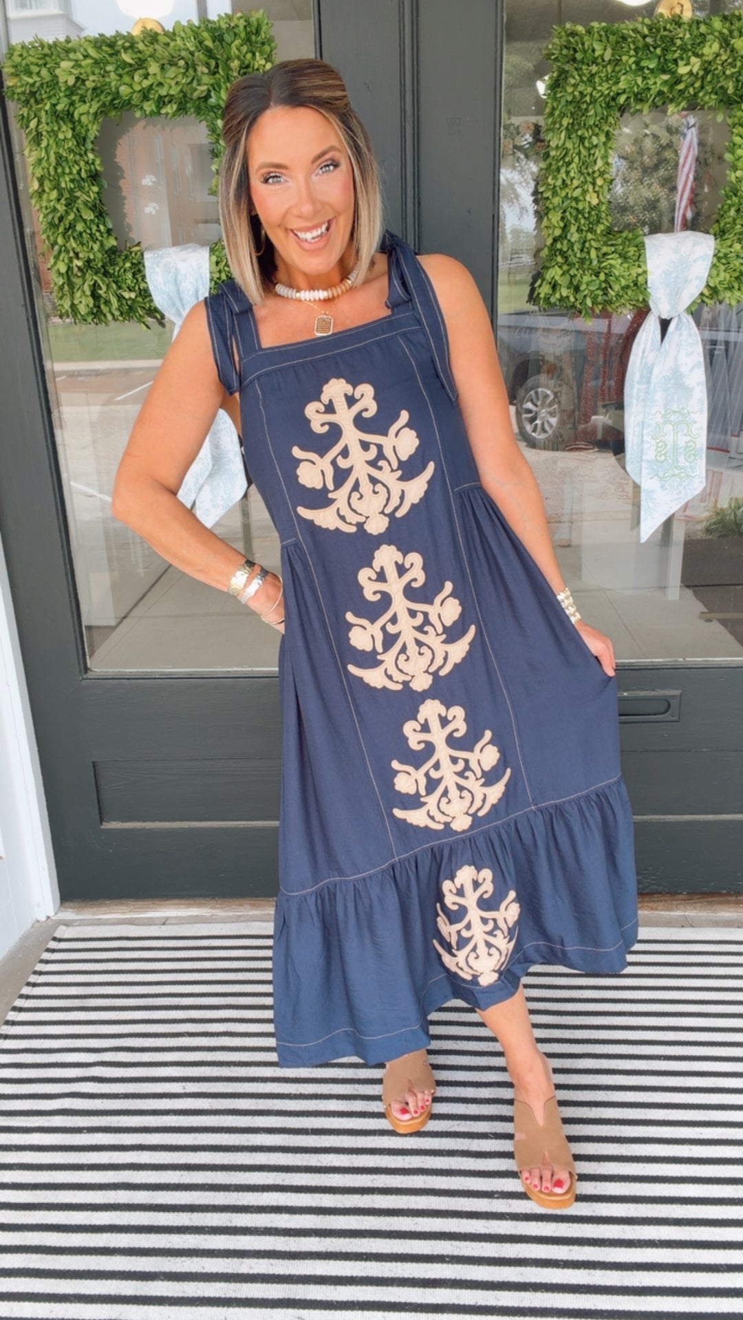 The Savannah Stroll Midi Dress