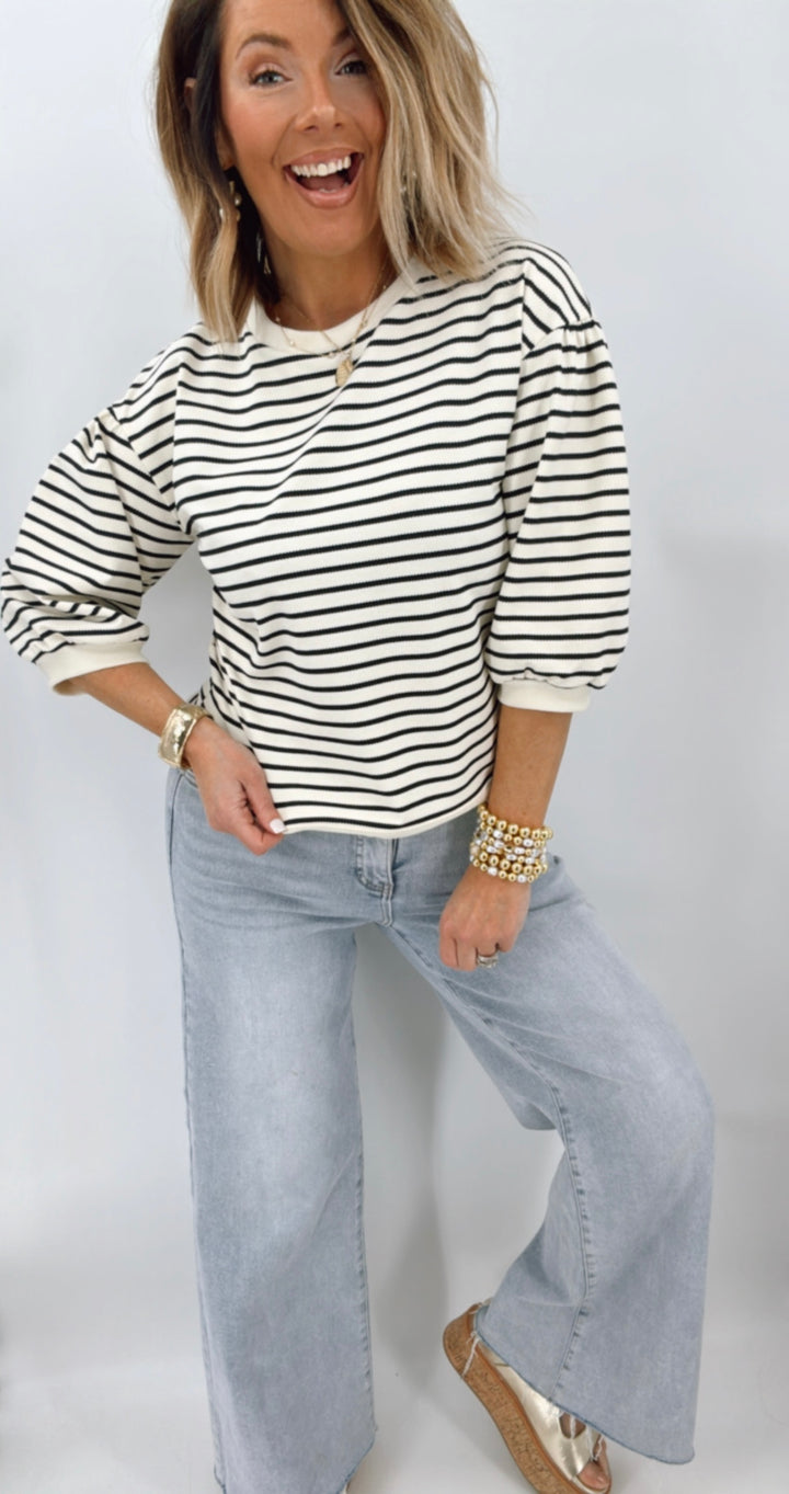 Stripe Casual Top