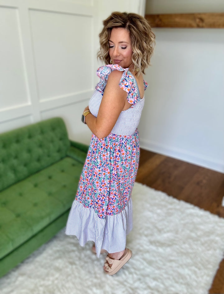 Retro Floral Maxi