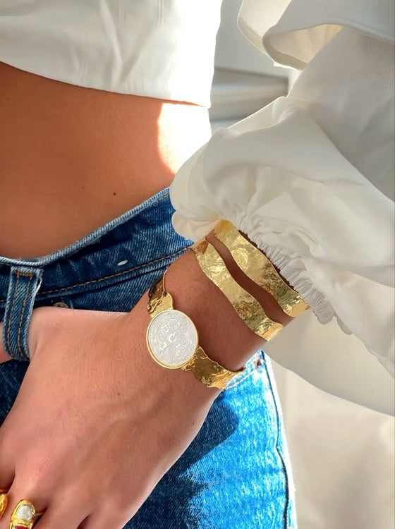 Easton Elle Double Plated Cuff Gold
