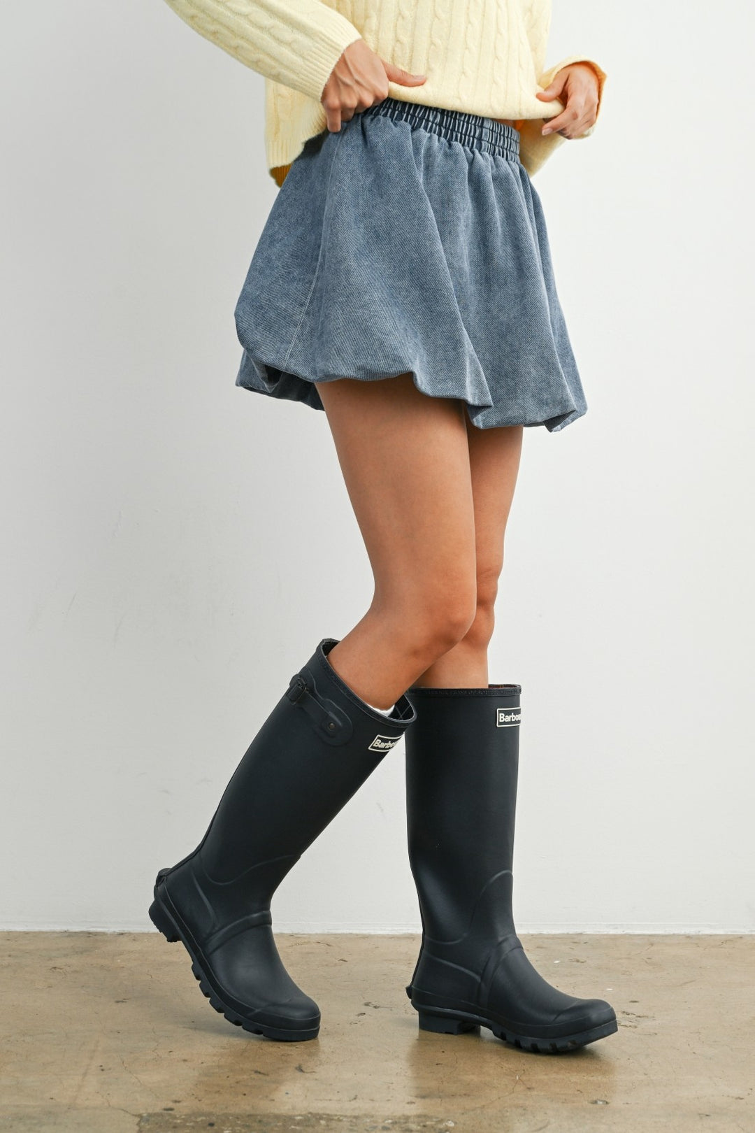 The Denim Bubble Skirt