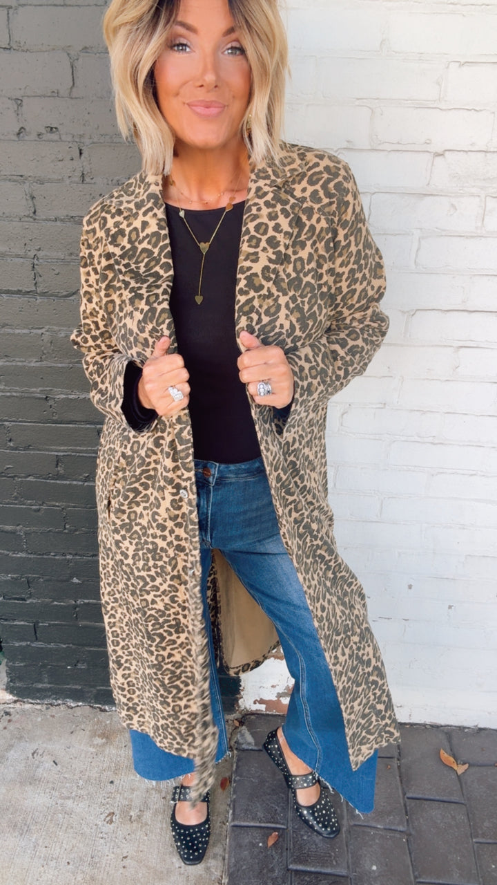 Leopard Duster Jacket