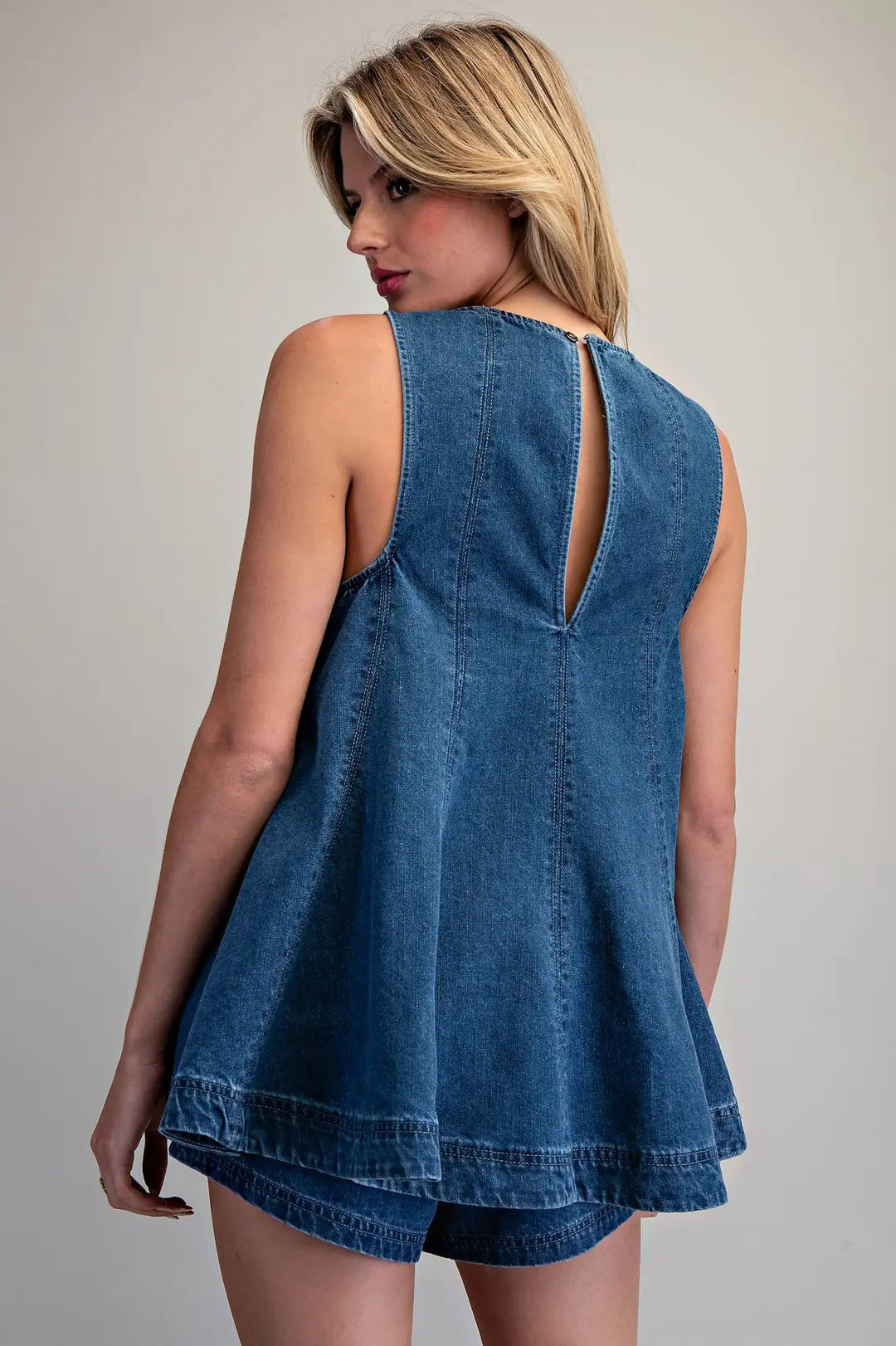 The Denim Swing top Set