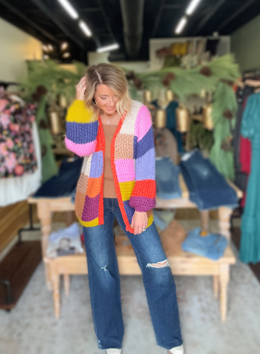 COLORFUL KNIT CARDIGAN