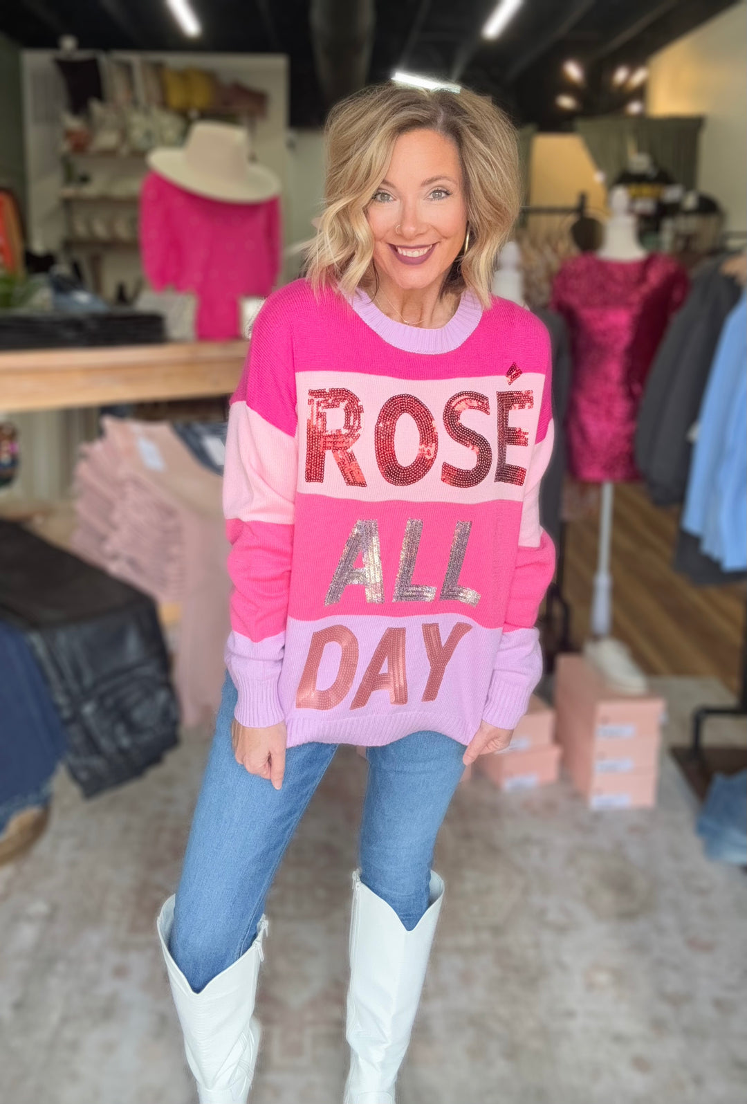 Rose’ All Day Sweater