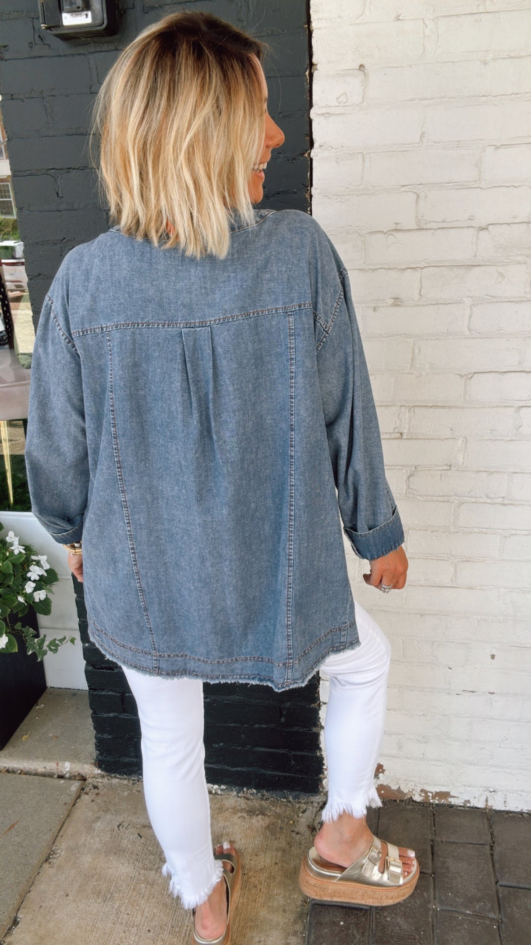The Darla Denim Top