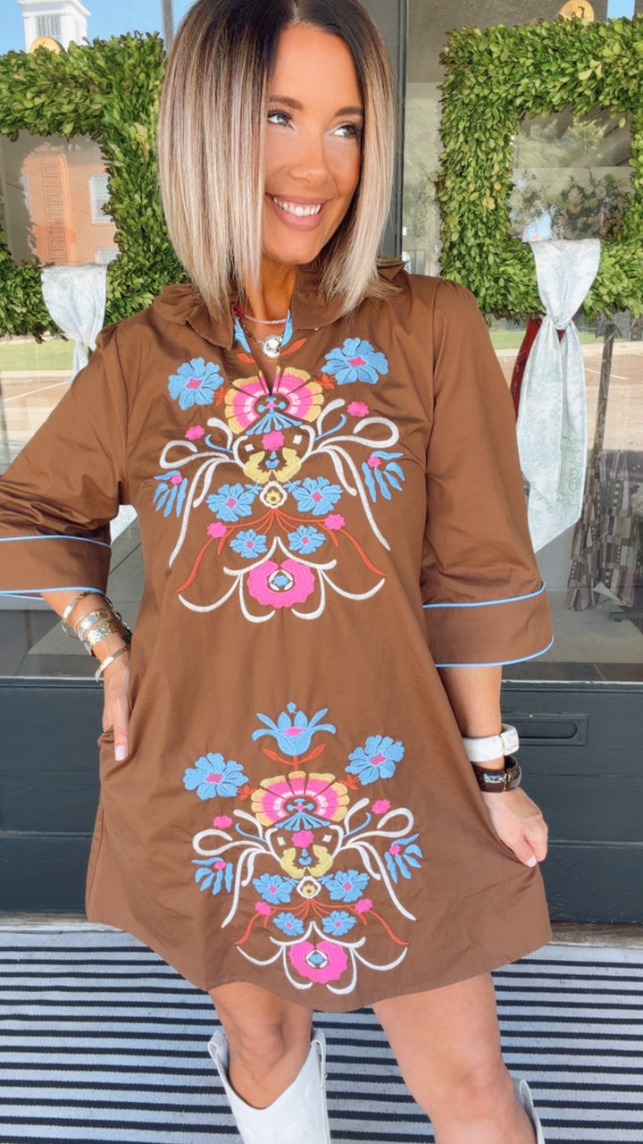 The Folk Art Floral Dress