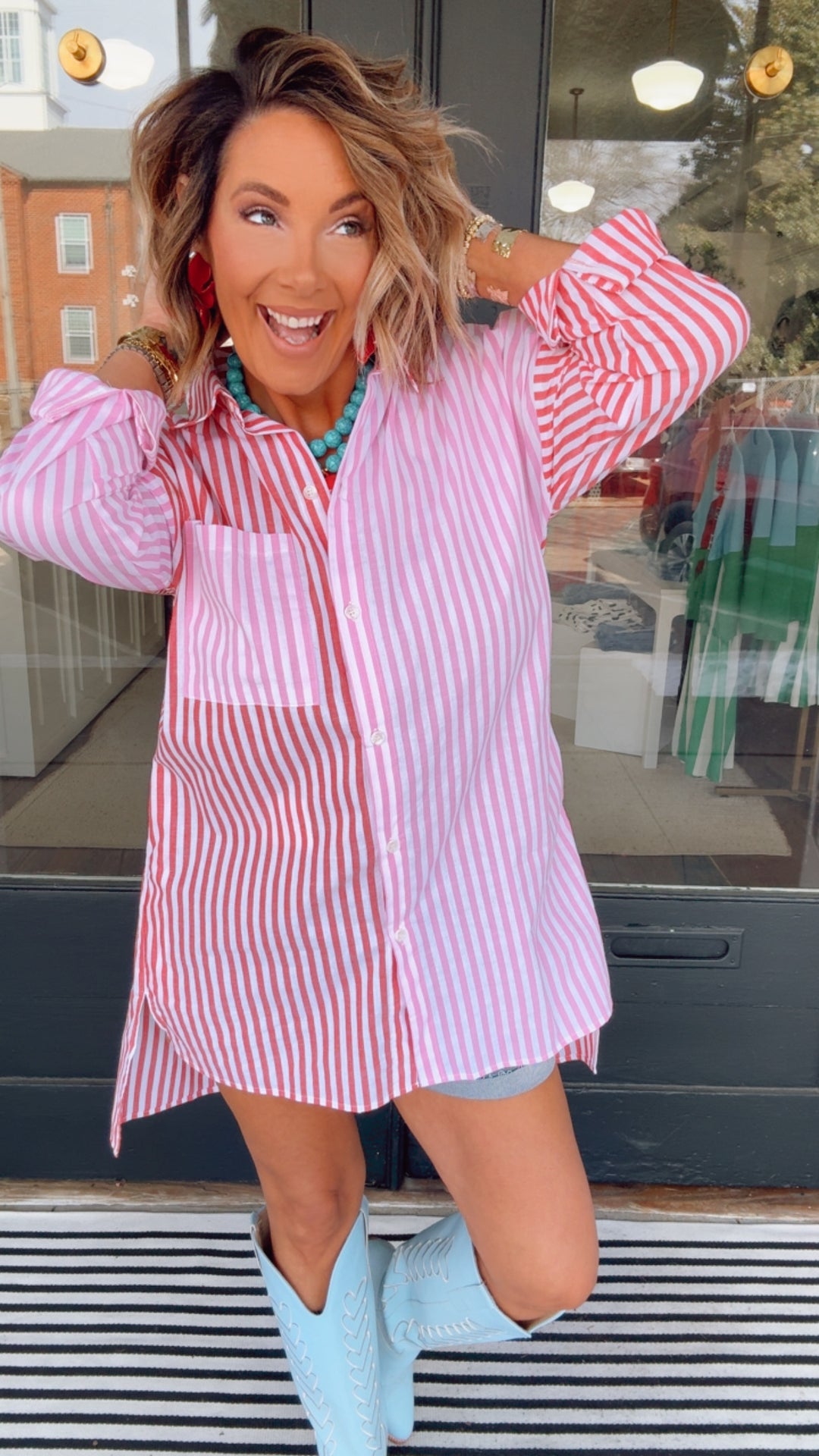 The Downtown Darling Shirt Dress