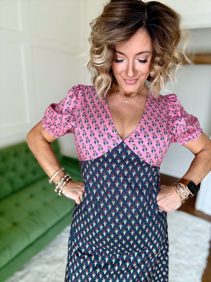 The Vintage Charm Mini Dress