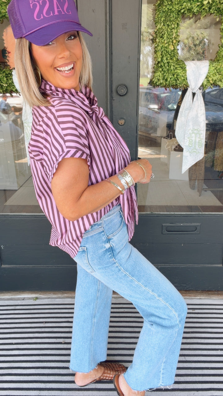The Mocha Rose Bow Top