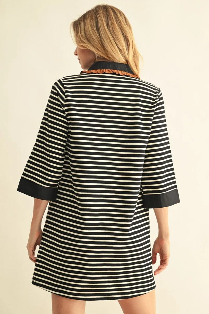 The Uptown Stripe Polo Dress
