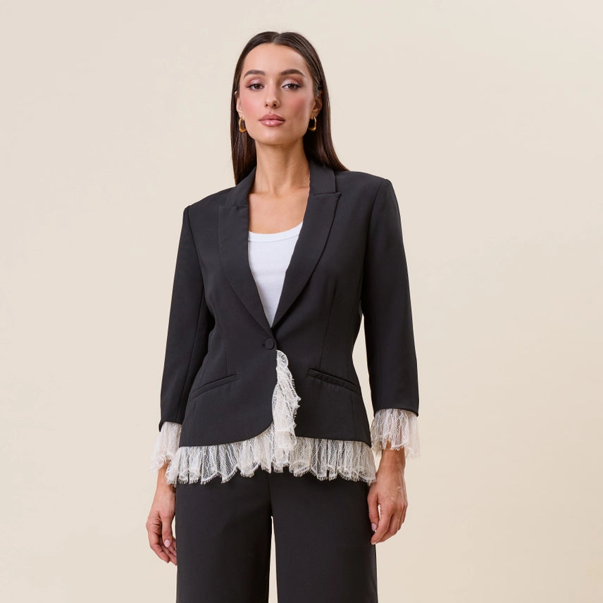 The Lace Trim Blazer