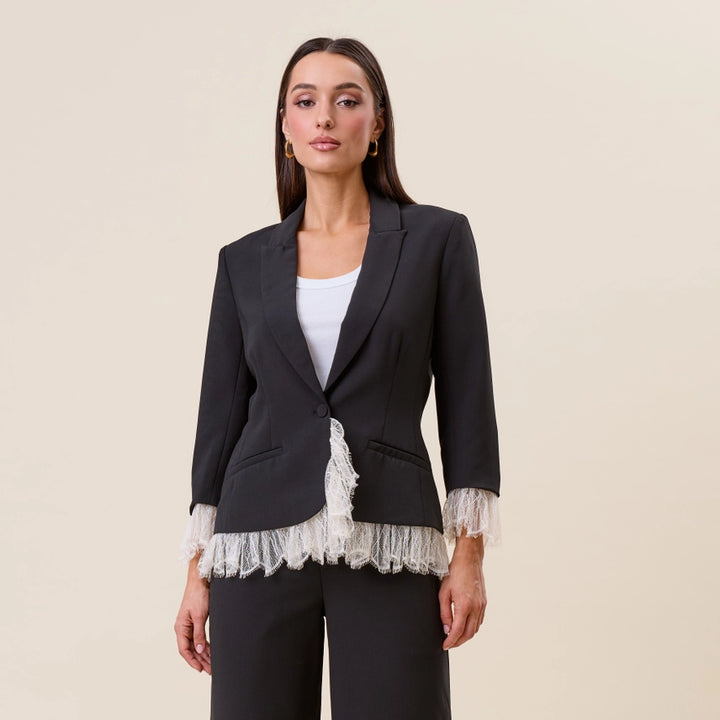 The Lace Trim Blazer