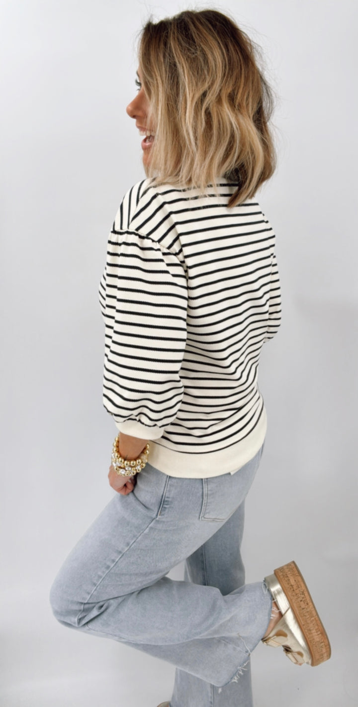 Stripe Casual Top