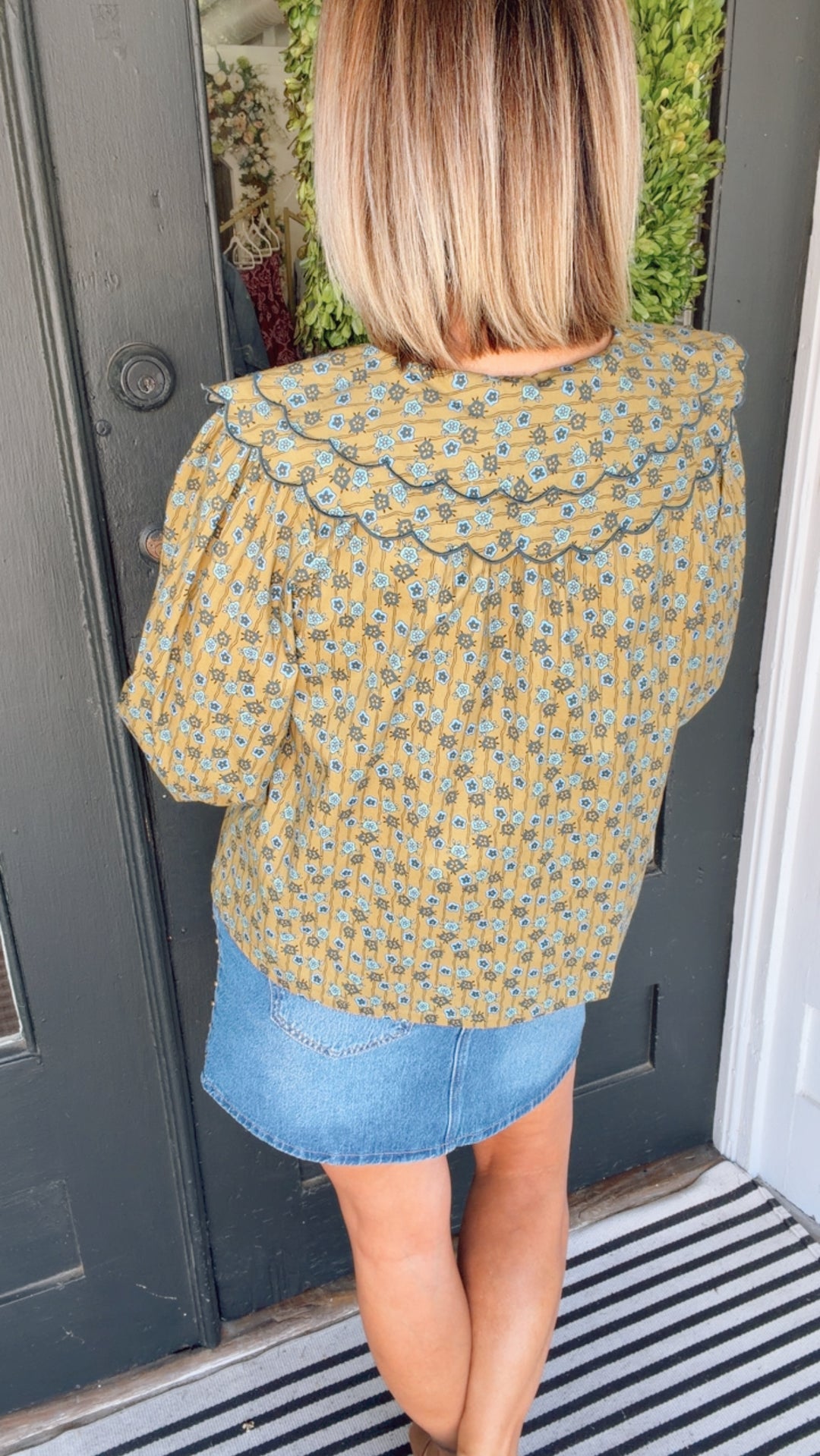The Golden Hour Ruffle Top