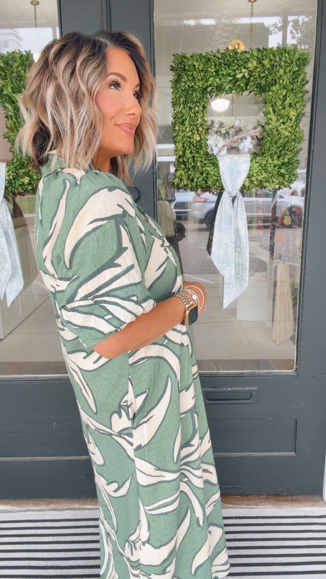 THML Palm Paradise Midi Dress