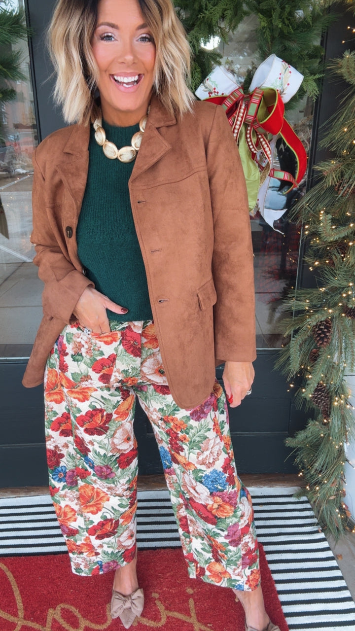 The June Suede Blazer