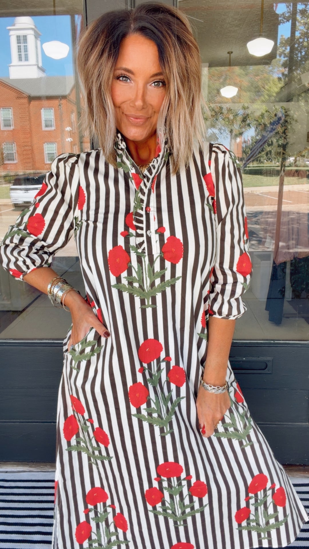 The Poppy & Stripe Maxi Dress
