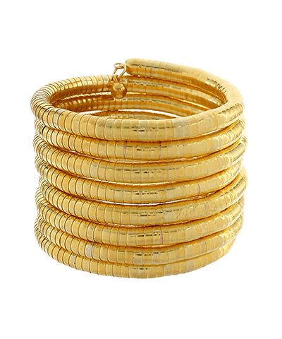 6 Row Bangle Omega Wrap Bracelet