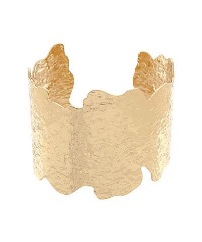 Wide & Hammered Cuff Bracelet