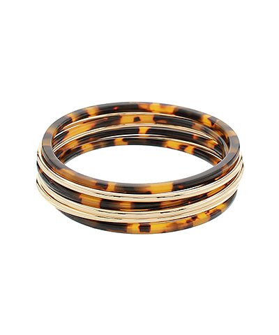 7 Row Resin & Metal Stackable Bracelet
