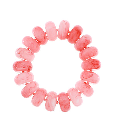 Chunky Marble Bracelet Pink