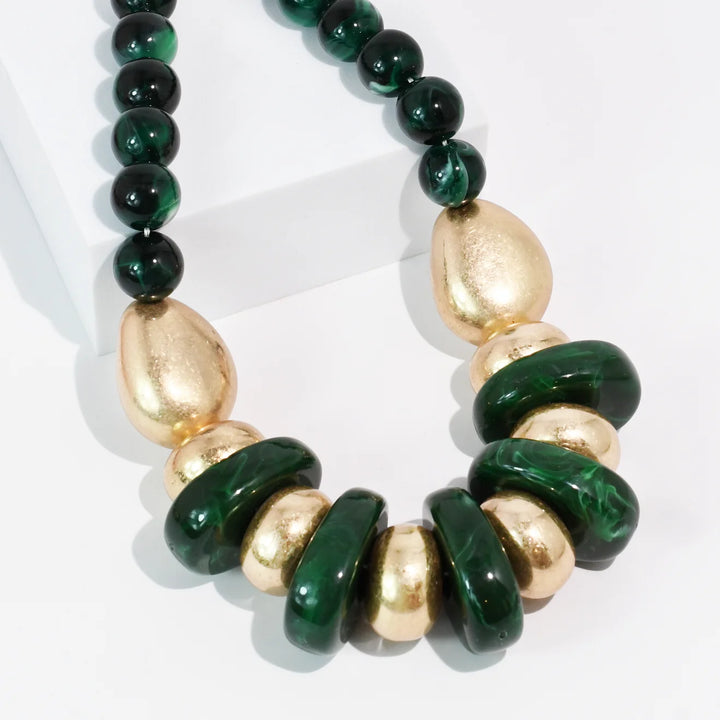 Emerald & Gold Necklace