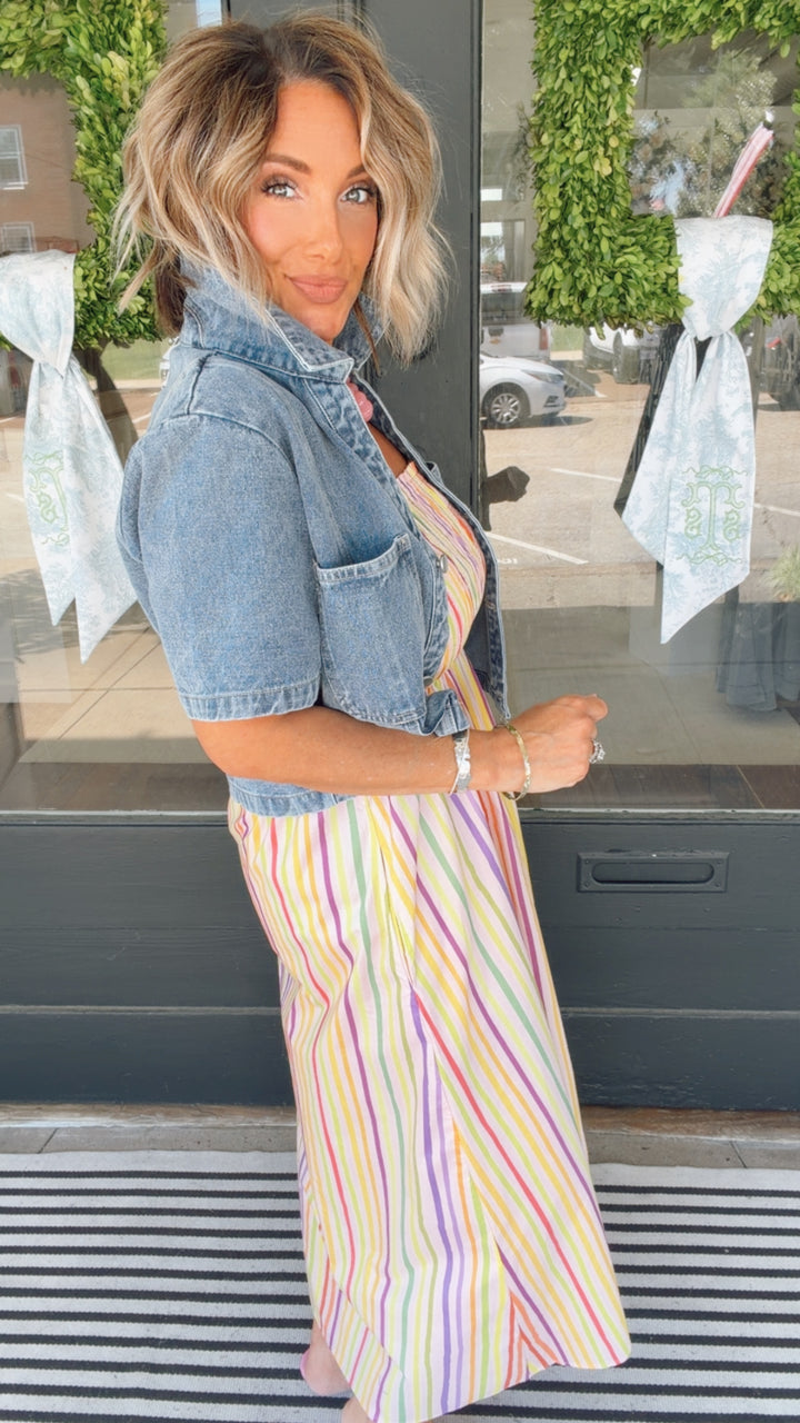 Paralia Stripes Midi Dress