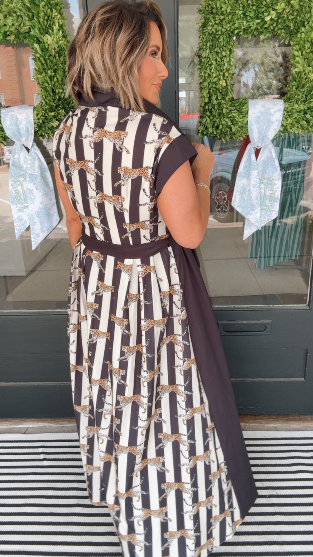 The Leopard Lane Tie-Waist Dress