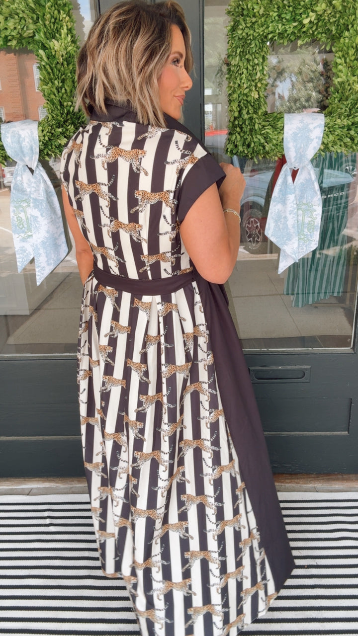 The Leopard Lane Tie-Waist Dress