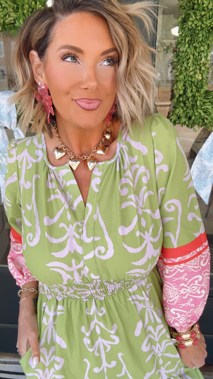 The Citrus Blossom Tiered Dress