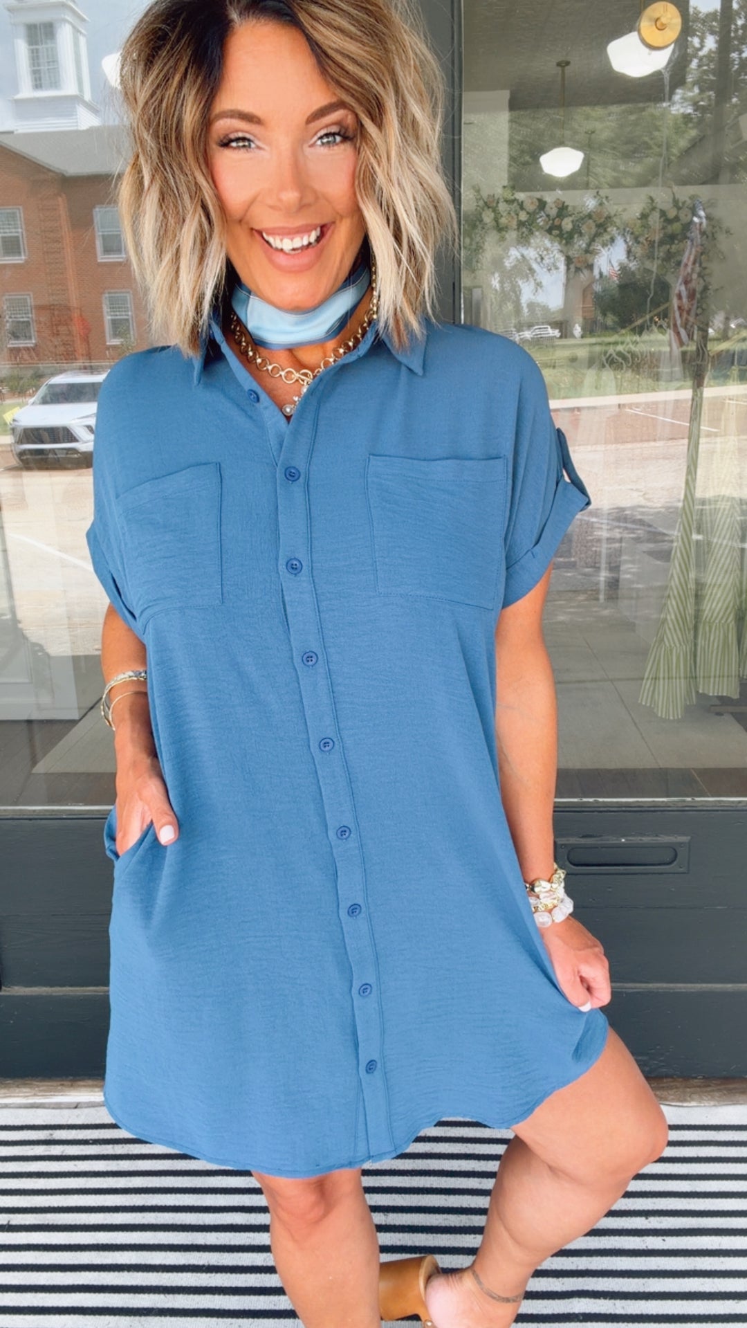 The Coastal Slate Dress
