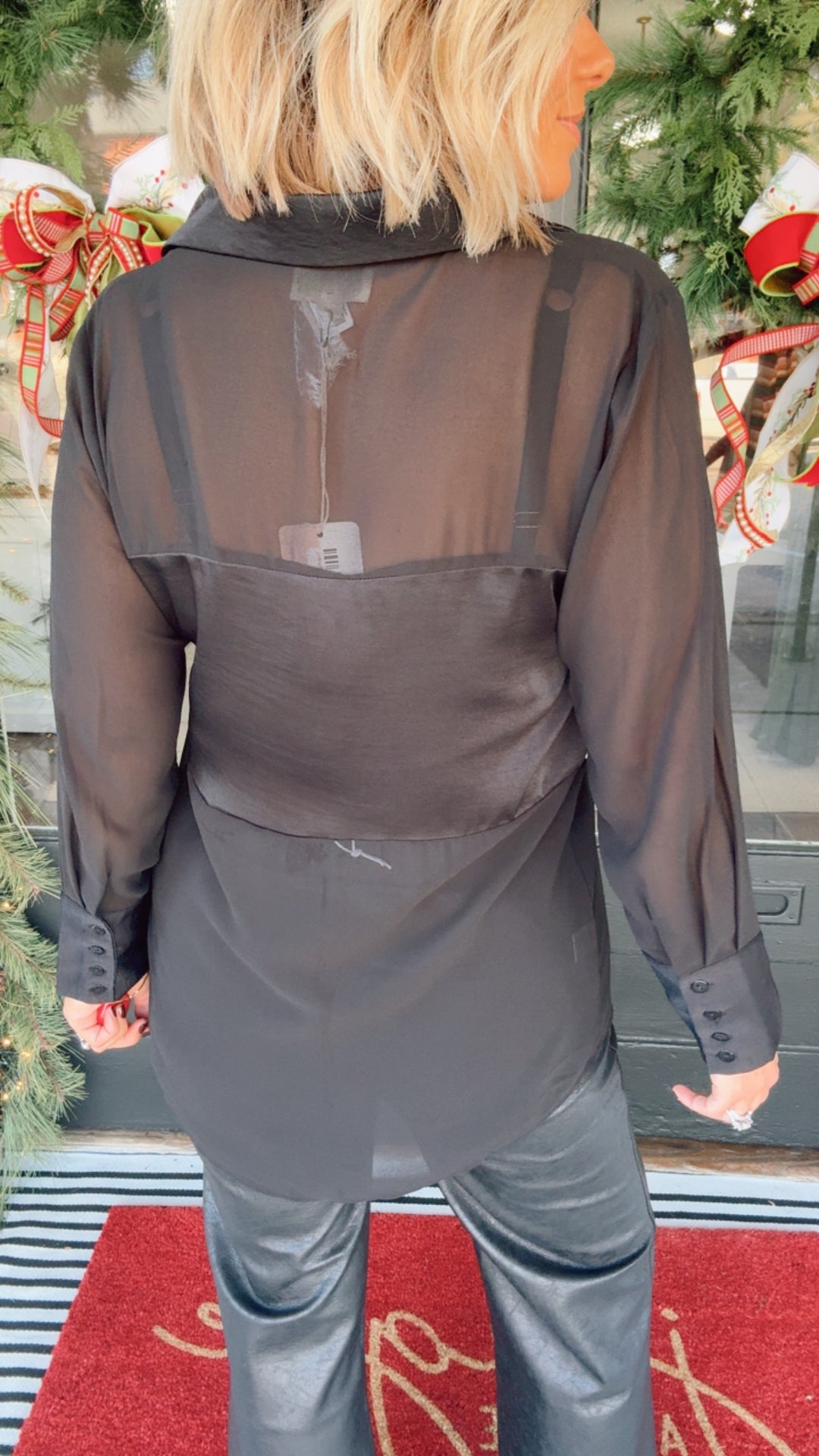 The Pearl Embellished Sheer Top