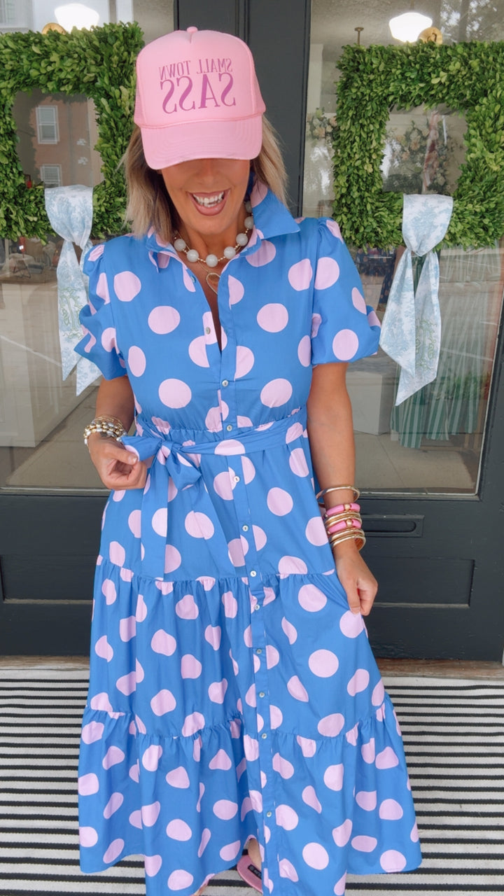 The Bubblegum Dot Midi