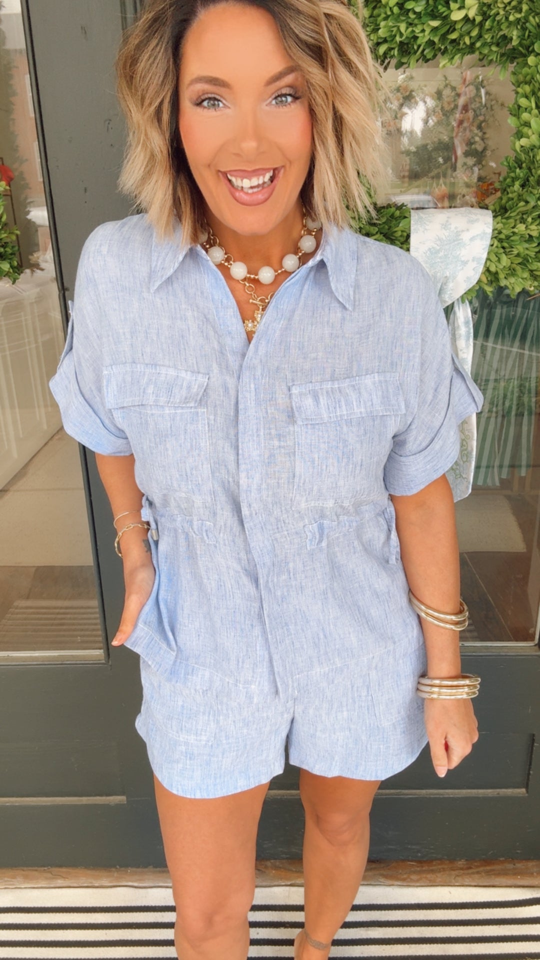 Coastal Breeze Chambray Set