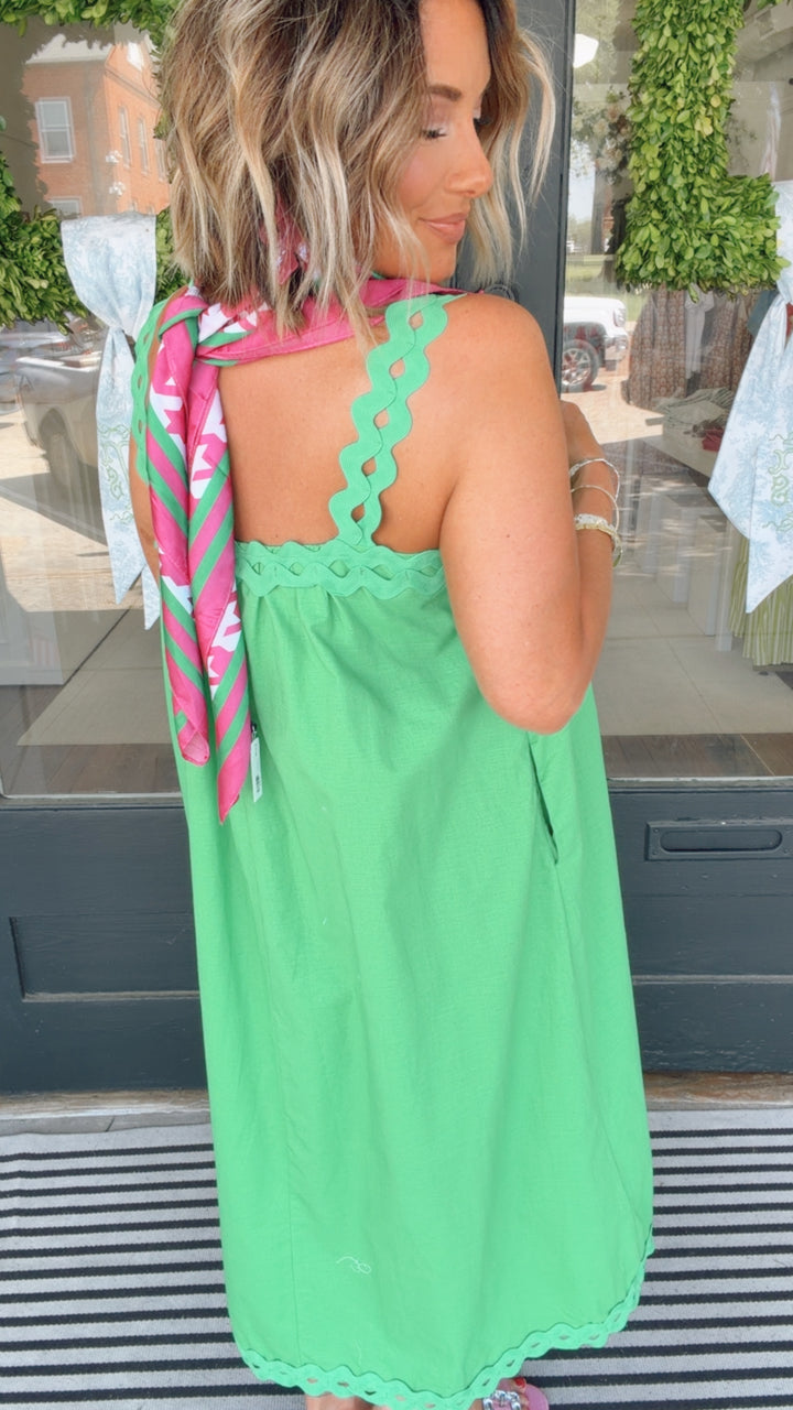 The Sweet Ivy Ruffle Sleeve Dress