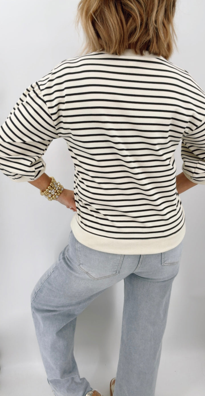 Stripe Casual Top