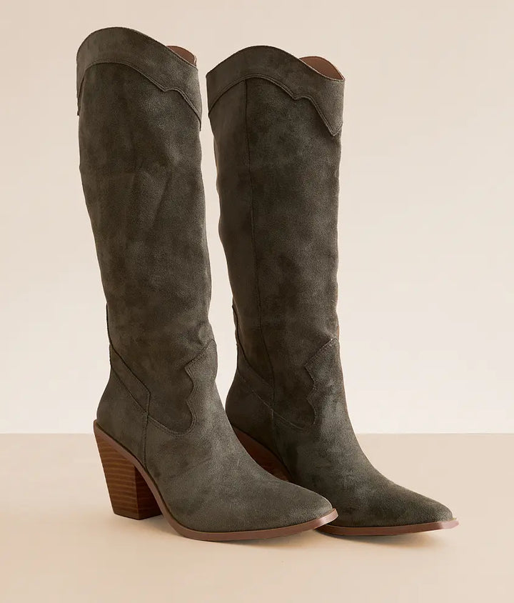 The Classy Olive Boot