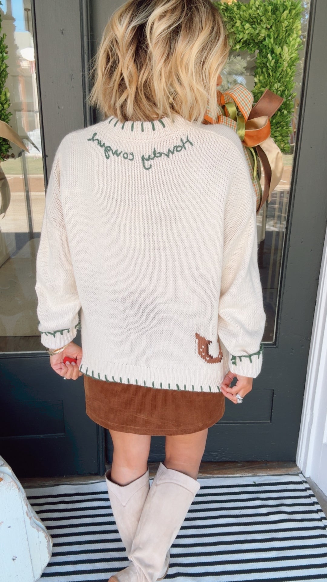 The Horse Back detail Sweater