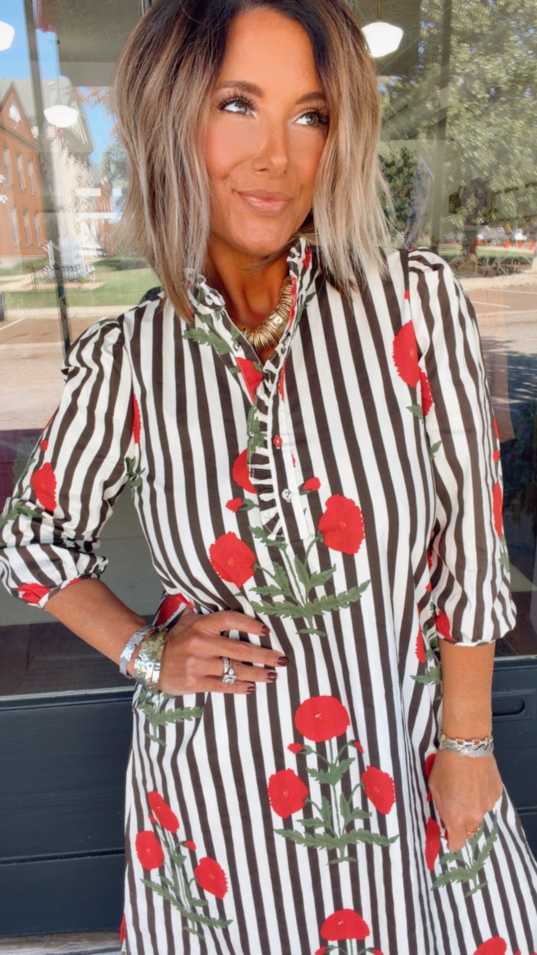 The Poppy & Stripe Maxi Dress