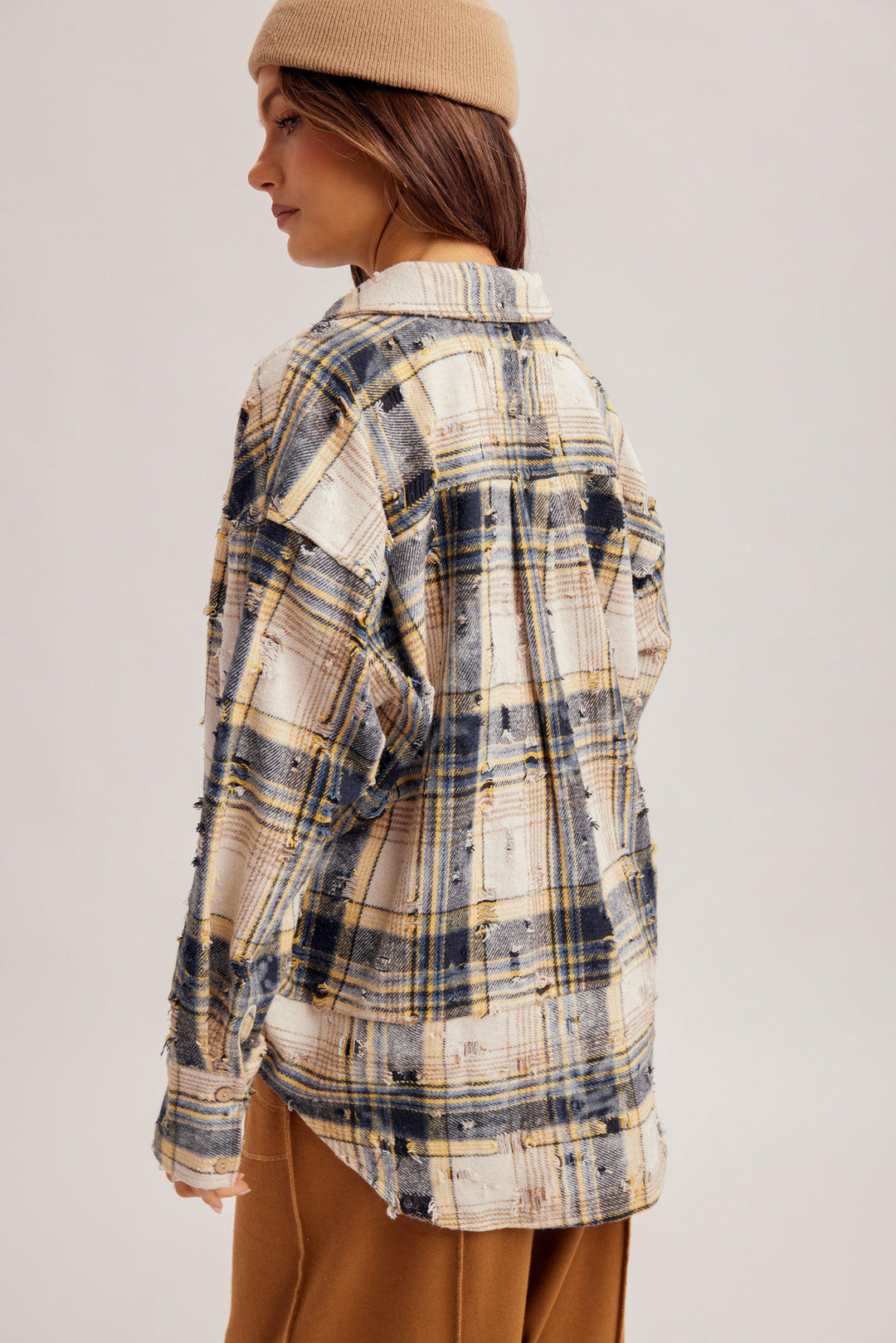 The Well Worn Plaid Shacket