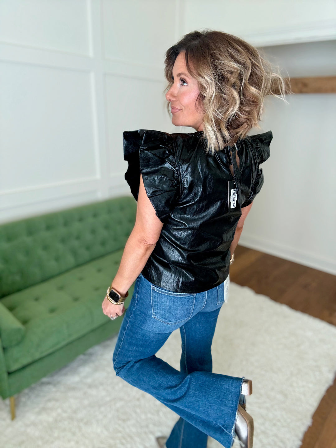 THML Midnight Leather Top